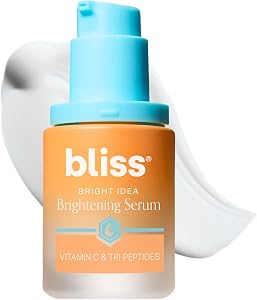 Bliss Vitamin C + Tri-Peptide Face Serum - Stabilized Vitamin C for Dark Spots, Fine Lines