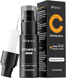 Vitamin C Serum for Face - CE Ferulic Acid Facial Serums - Brightening & Hydrating Ant