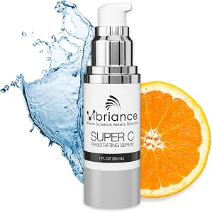 Vibriance Super C Serum for Mature Skin - All-in-One Vitamin Formula Hydrates, Firms, Lift